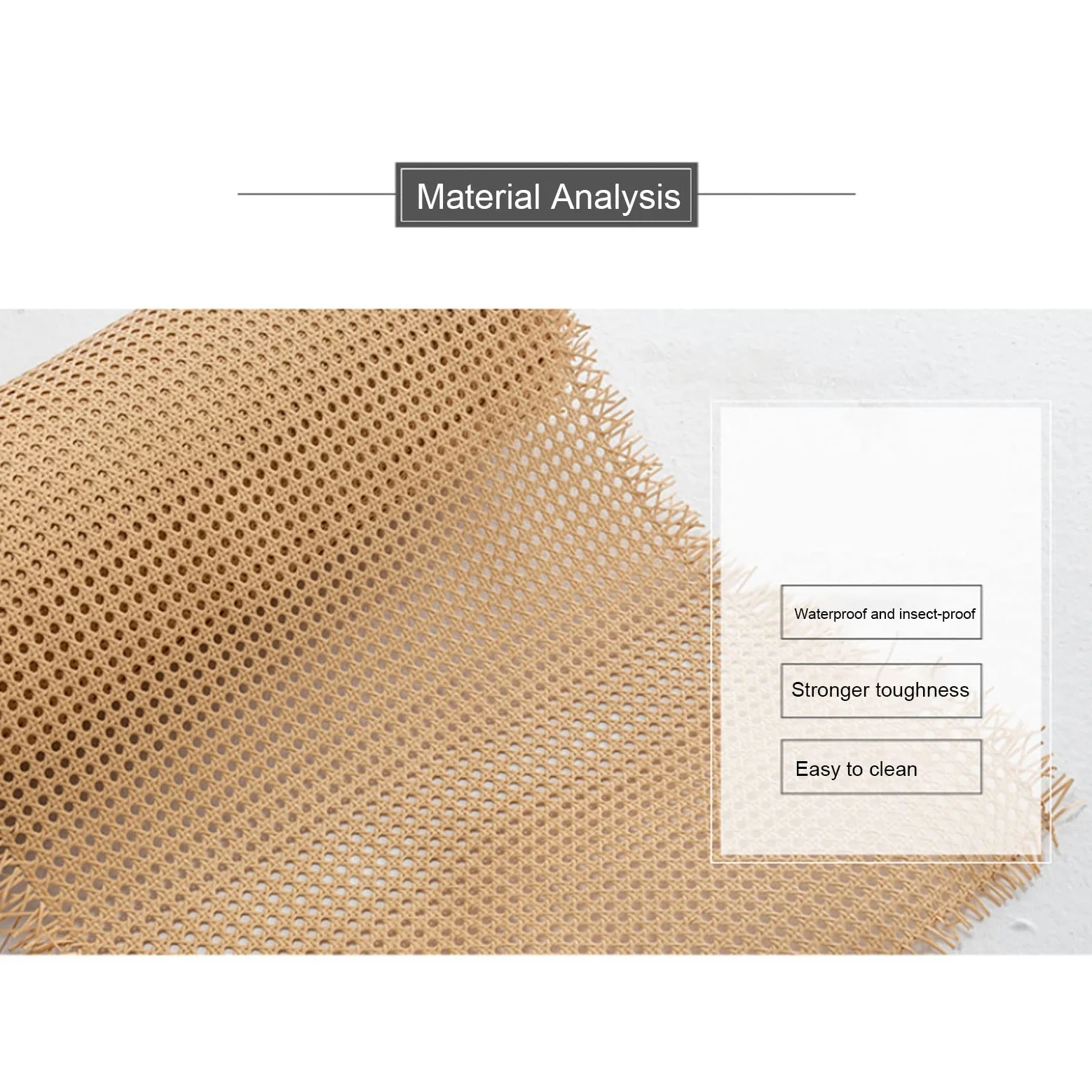 Rattan Rotolo Naturale, Paglia De Vienna Per Sedie, Fettuccia Natuaral In Rattan Di Larghezza 60 Cm Per Progetti Di Caning, Foglio Di Tessitura Di Canna, Kit Di Riparazione Sostituzione ( Size : 40x20