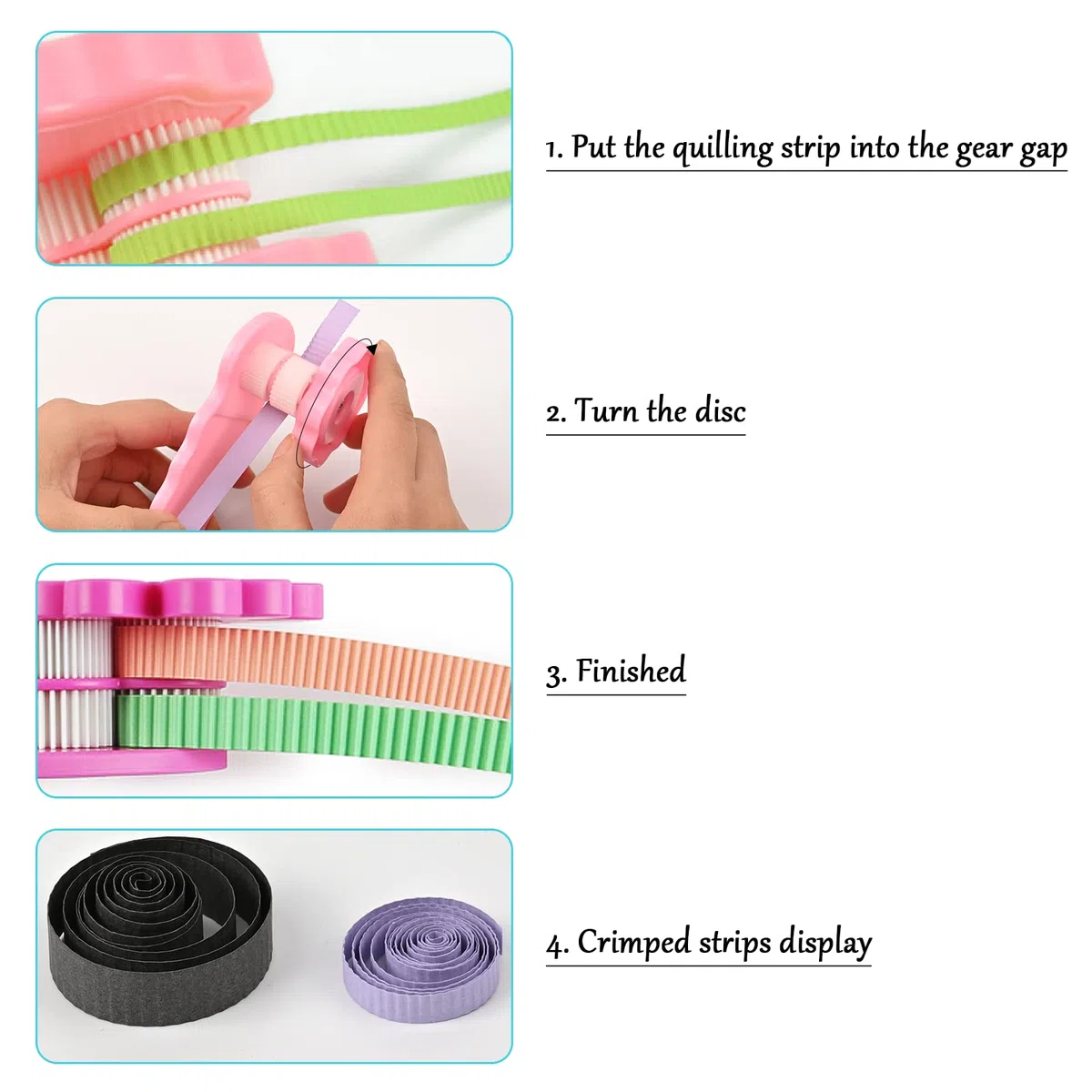 YURROAD 19pcs Strumento Quilling Kit per Principianti con Quilling Elettrica Penna Quilling Fessura Tavola Quilling Modello Quilling 3D Stampo Quilling Crimper per DIY Artigianato di Carta Quilling