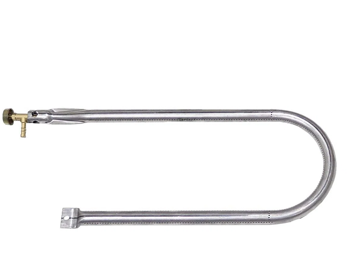 Bruciatore a Gas cm 55 a U ricambio universale per barbecue pietra ollare pietra lavica piastra ghisa (BRUCIATORE GAS GPL) potenza erogata 7 kw