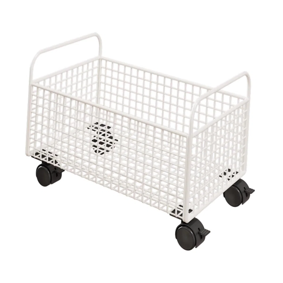 Oshhni Carrello Porta Libri con Ruote sotto la scrivania, Semplice, Multifunzionale, Portatile, Mobile, per riporre Giocattoli, Soggiorno, 38x25x26 Centimetri