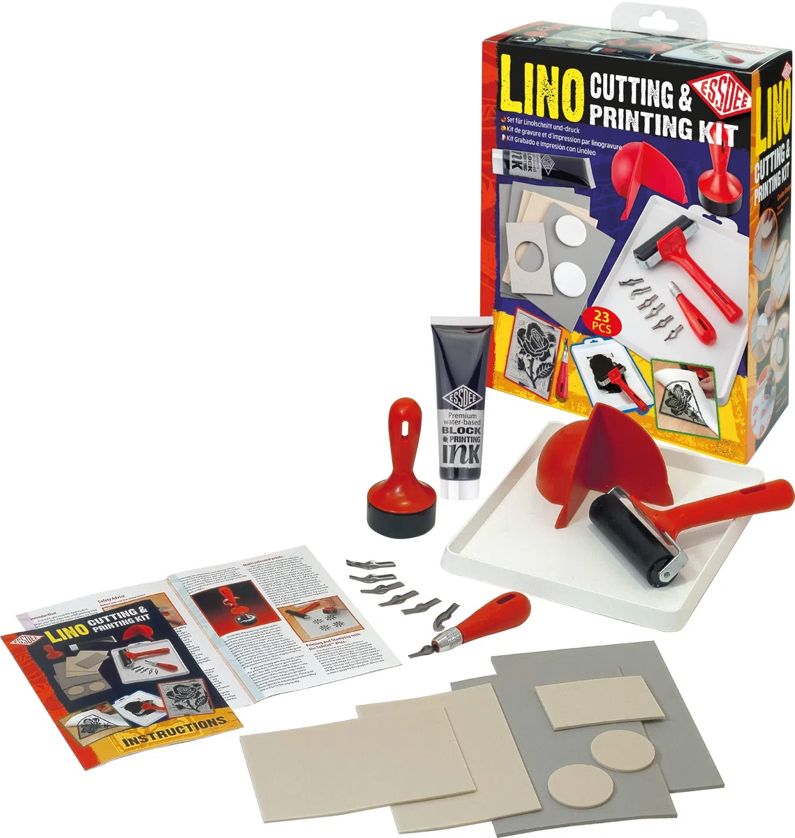 Essdee L5PKR1 Kit di taglio e stampa Lino, 23 pezzi