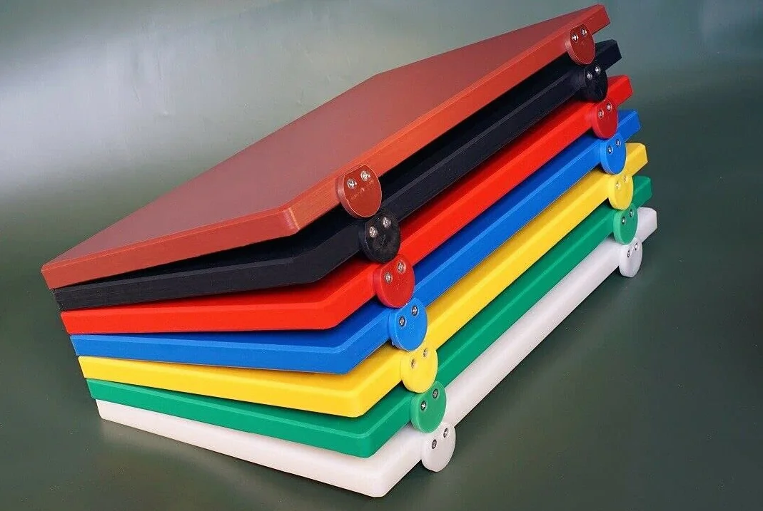 Tagliere 60x40x2 blu con fermi Made In Itay
