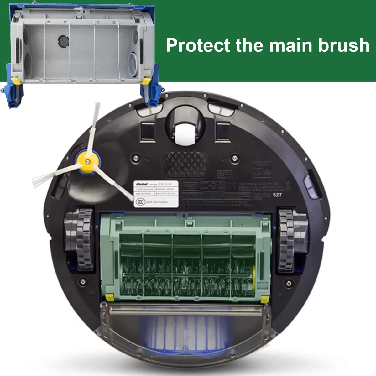 Parti principali del modulo della testina di pulizia della spazzola per Roomba serie 500,600,700 per 527,540,570,580,630, 650,655,660,680,691,692,750,775,782,790 Parti del modulo della