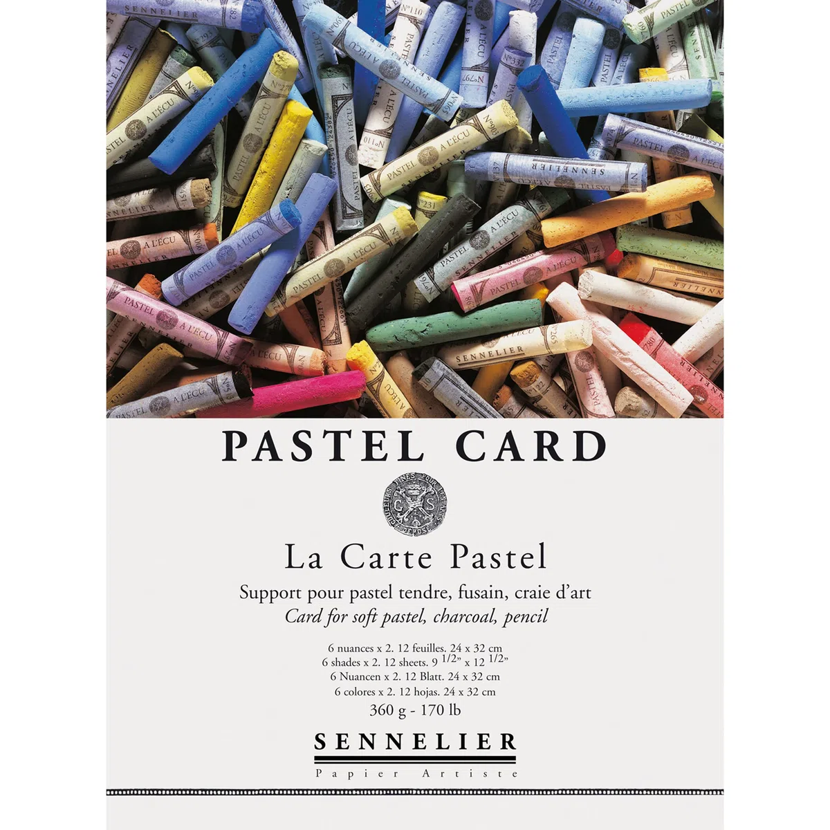 Sennelier La Carte - Blocco pastello, 22,9 x 30,5 cm, multicolore