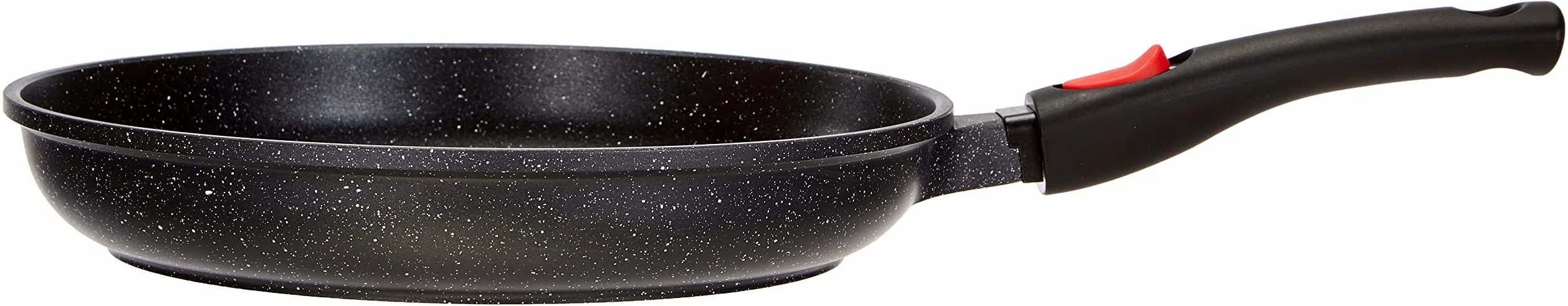 KAMBERG Padella 30 cm, Manico Rimovibile, Ghisa di Alluminio, Rivestimento Antiaderente di Alta Performance Pietra, Tutti Fornelli y induzione, Senza PFOA