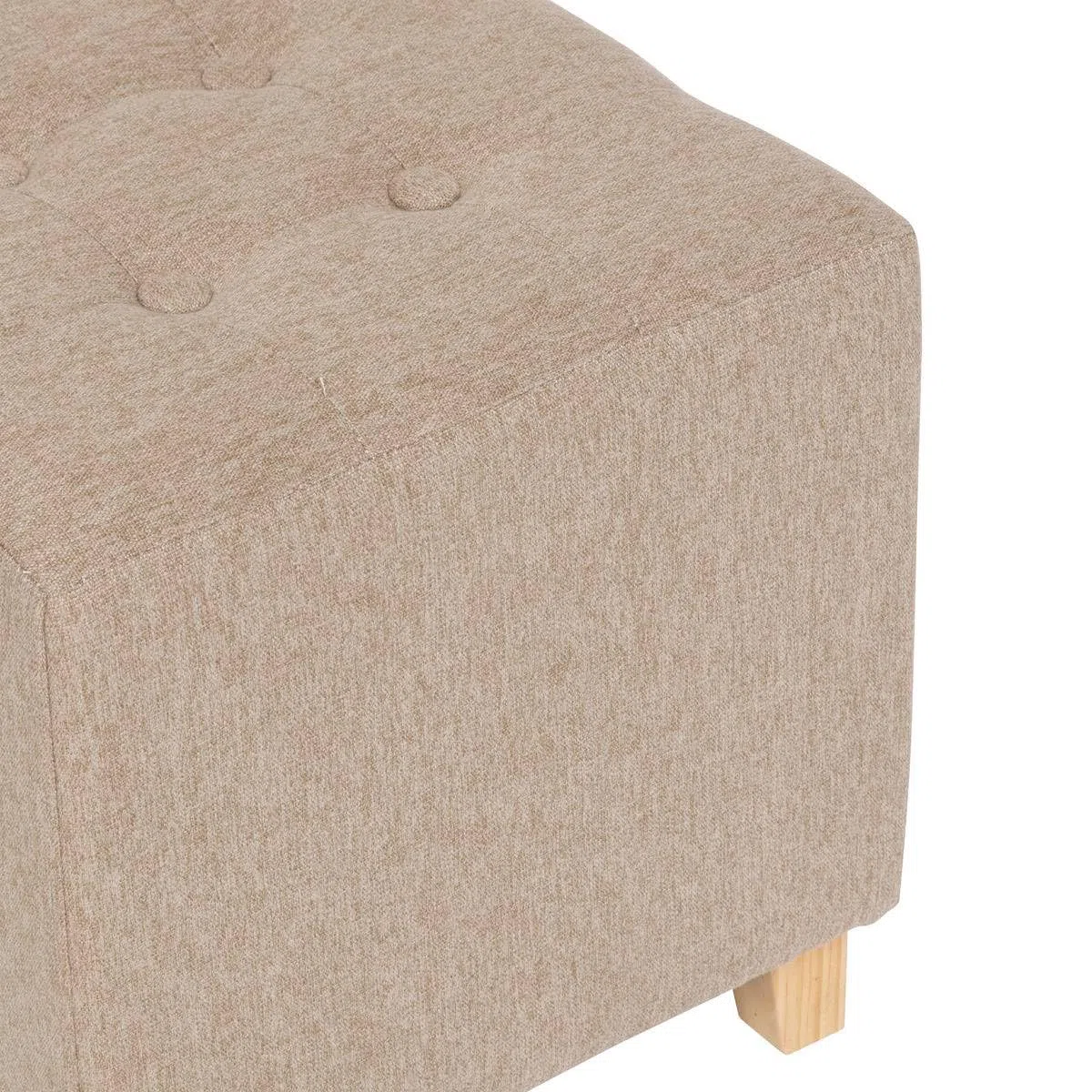 ATMOSPHERA CREATEUR D'INTERIEUR - Pouf Leandre in Pino Beige 35x35x35cm