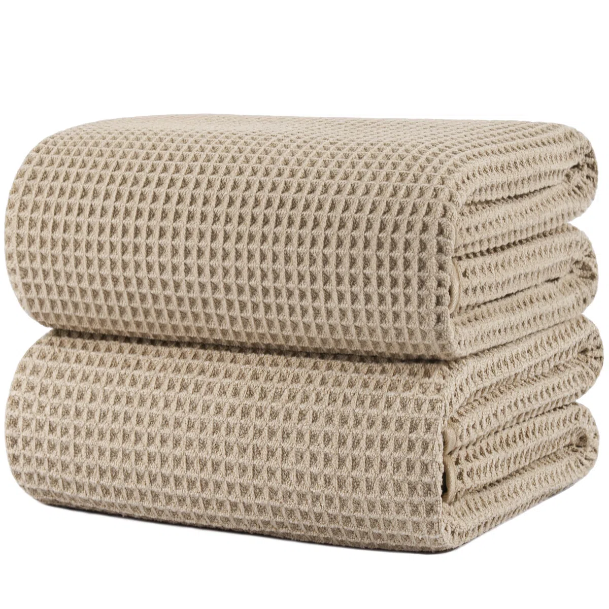 Polyte - 430 gsm telo bagno in microfibra anti-pelucchi - ad asciugatura rapida - tessuto a nido d'ape - 88,9 x 177,8 cm - set 2 pezzi