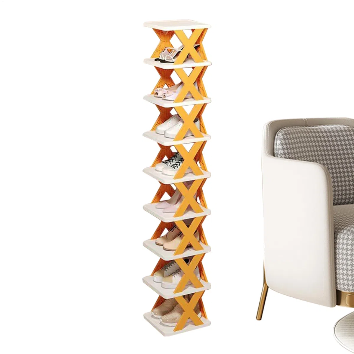 Scarpiera sottile – Organizer verticale multistrato per scarpe, per riporre scarpe da ginnastica in ingresso per, piccoli appartamenti e armadi