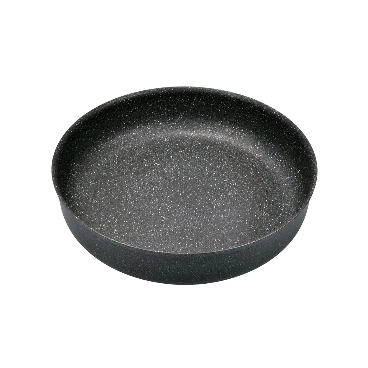 Moneta Tortiera Etnea, Alluminio Antiaderente Effetto Pietra, Nero, 24 cm