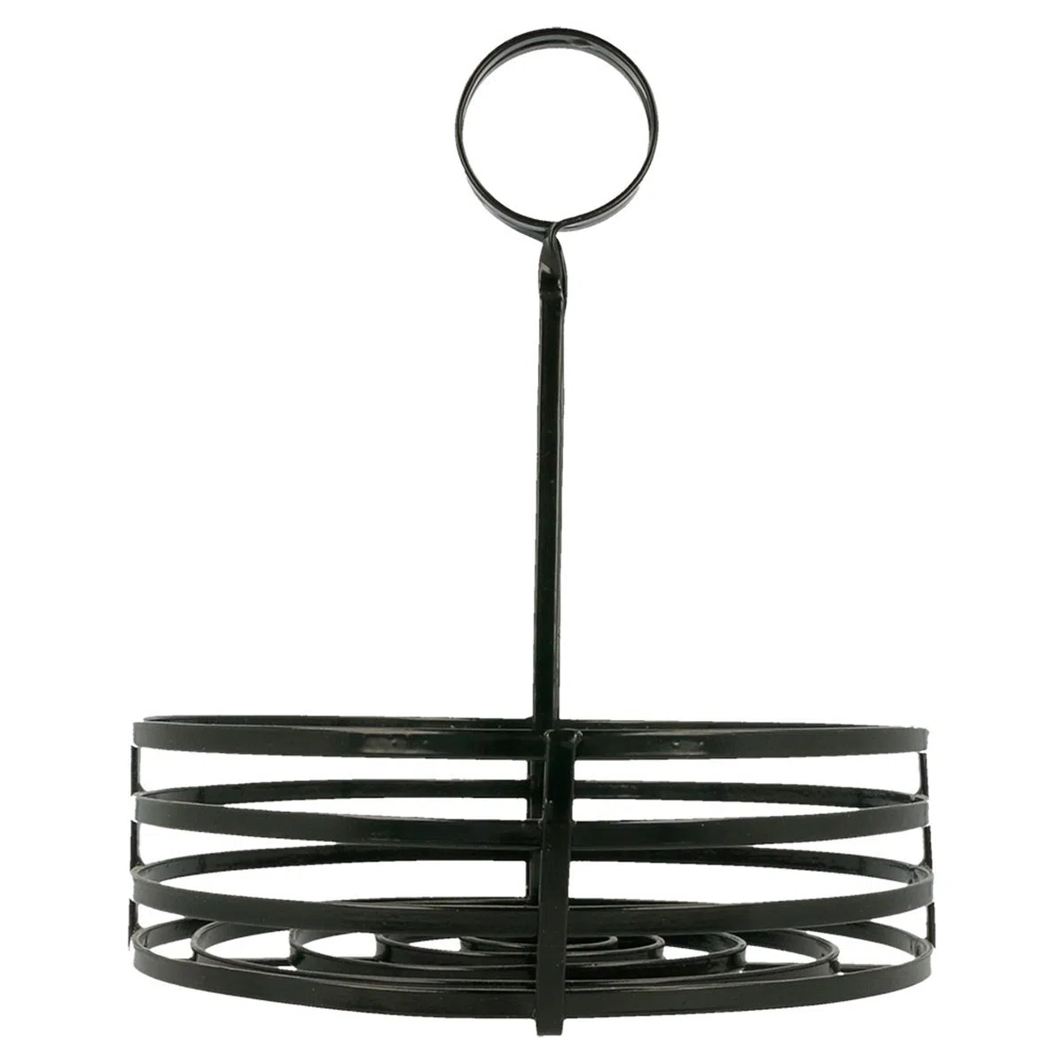 Cesto Condimento Ø 20X25 Cm Ferro Nero - 1 Unità