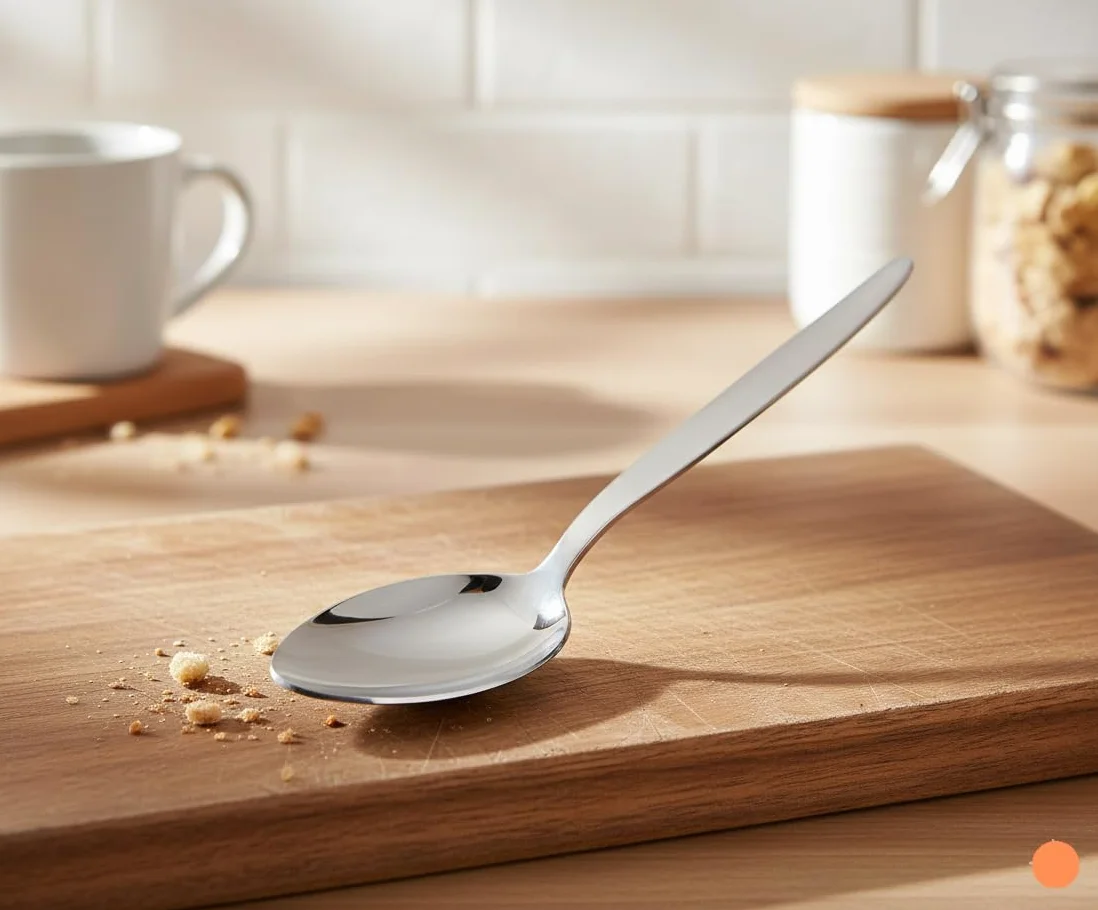 Kunz Spoons S/S cucchiaio in acciaio inox – Cucchiaio per salsa – Cucchiaio da 22,9 cm – Cucchiaio da chef quotidiano – Manico comodo – Acciaio inossidabile pesante