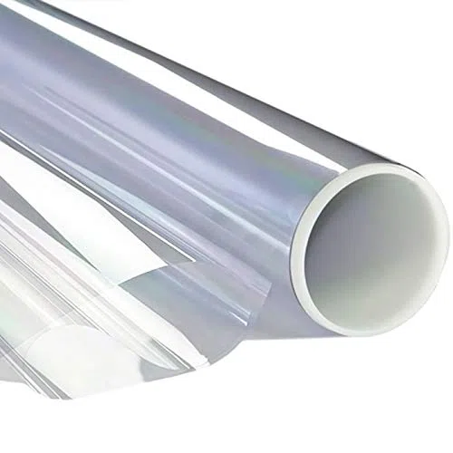 Dimexact Pellicola Solare Anti Calore per Finestre e Vetri, Installazione Interna Vetro Inferiore a 1,2 Metri Quadri, Trasparente - 45% di Respingimento Solare, Larghezza Fino a 1,52 m, in Rotolo