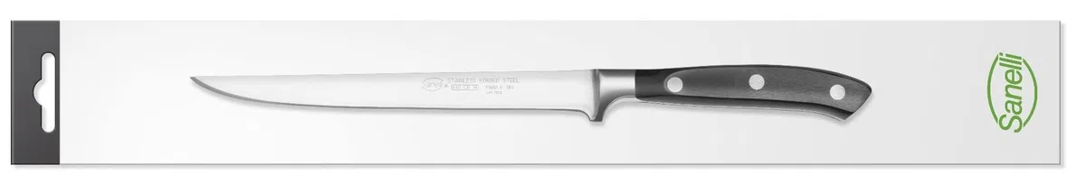 Sanelli Coltello filettare pesce flessibile Ergoforge , lunghezza lama 18 cm.