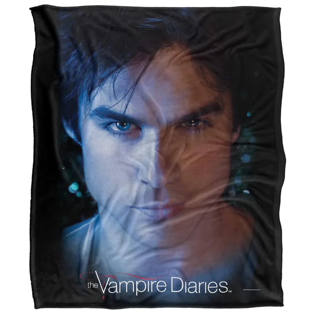 Coperta super morbida al tatto, modello VAMPIRE DIARIES DAMON (SOMERHALDER), 152 x 127 cm