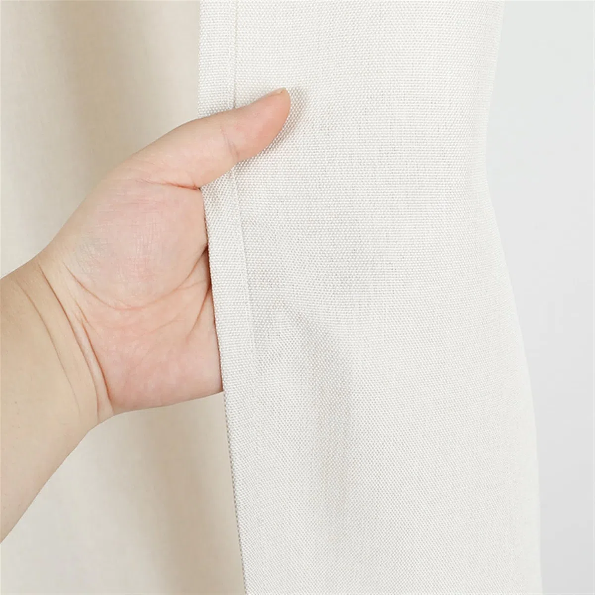 SK Studio Tenda Doccia Antimuffa Tessuto Impermeabile Lavabile Tende Doccia Design Poliestere con Ganci Tenda Doccia Colorata Scorrevole vasca Bagno Beige, 180x200cm