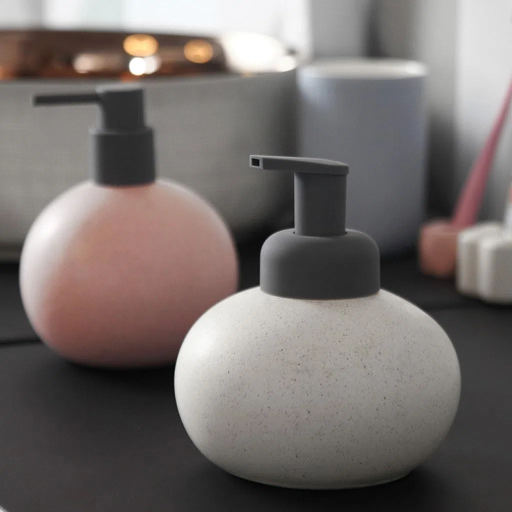 CHICKEN Dispenser di Sapone Multifunzionale per il Bagno e le Mani, Ceramica, B