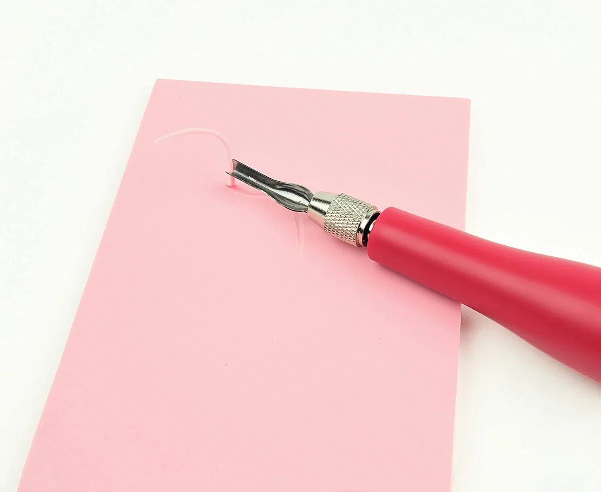 Speedball Speedy-Carve Block rosa, confezione da 6 pezzi, per stampa a blocchi, stampini, intaglio, blocchi di linoleum, strumenti artistici artigianali per kit di attrezzi