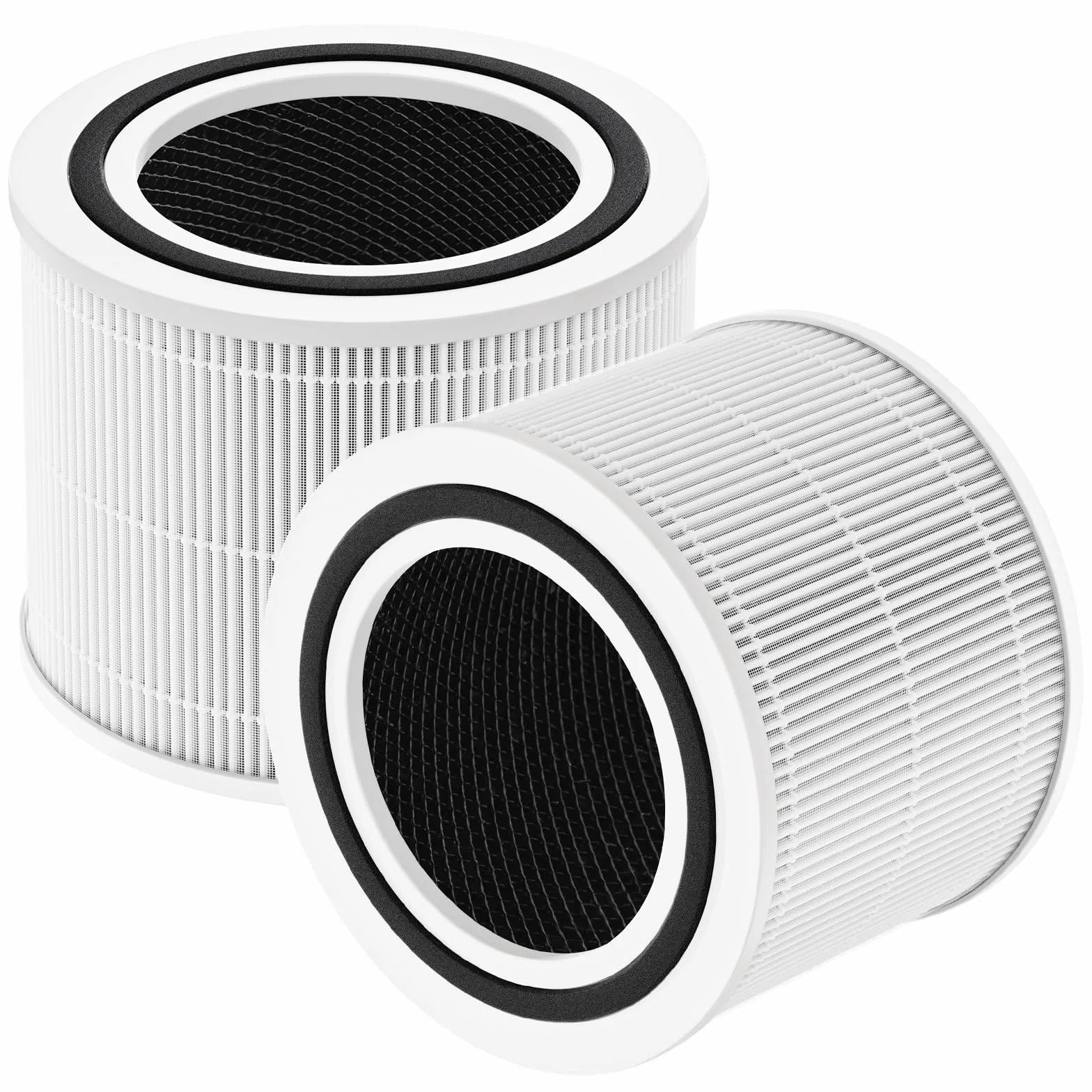 2 filtri di ricambio per purificatore d'aria per LEVOIT Core 300/Core 300S, filtro HEPA 3 in 1, filtro HEPA True-H13, filtro a carbone attivo e prefiltro ad alta efficienza, filtrazione a 3 livelli,