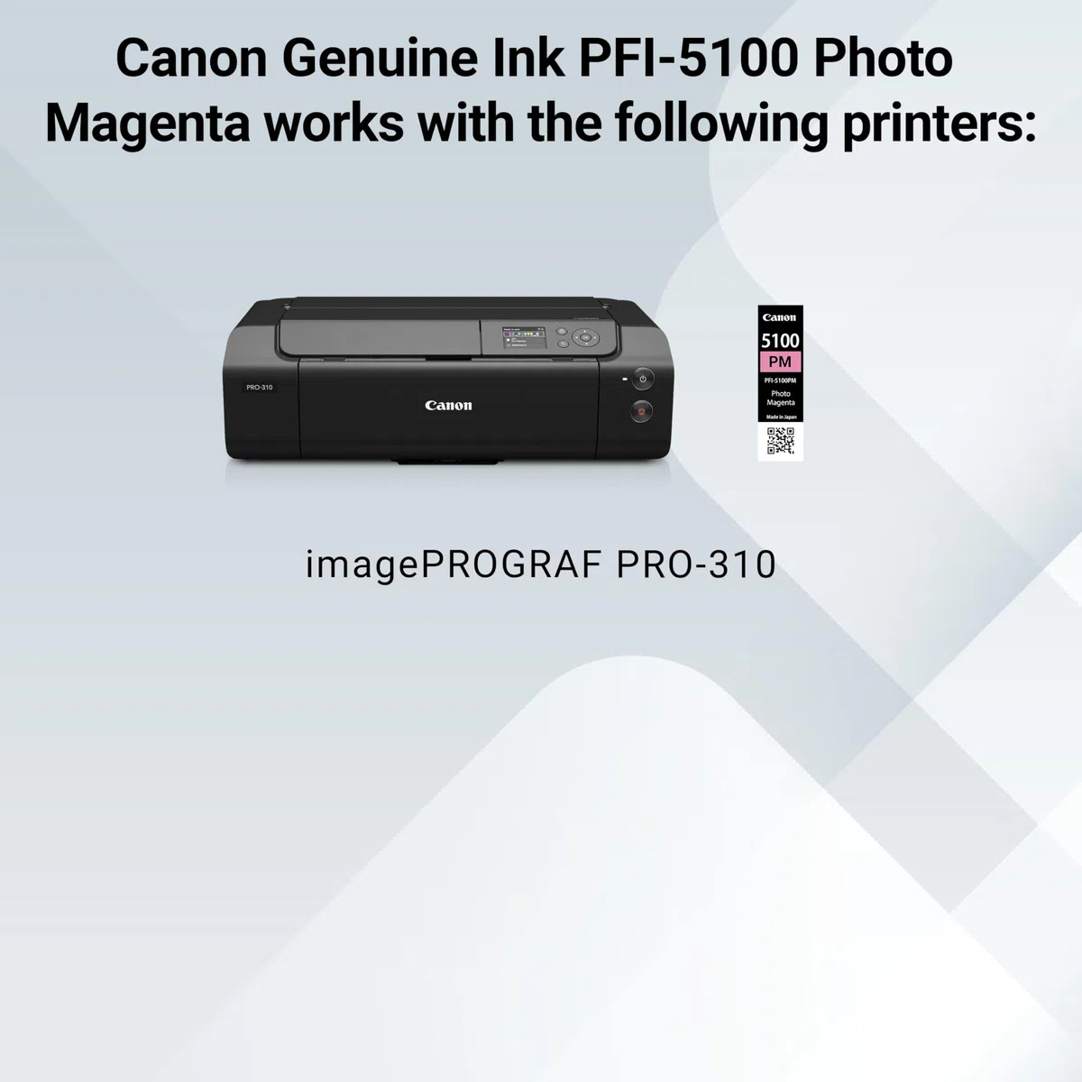 Canon Serbatoio d'inchiostro PFI-5100 Photo Magenta Lucia PRO II, compatibile con stampante imagePROGRAF PRO-310