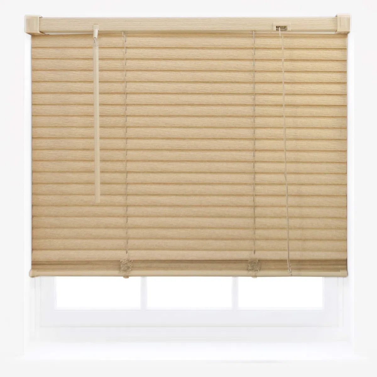 Persiane veneziane in PVC effetto legno, tagliabili, per ufficio e casa, nuove - Teak 85cm x 210cm