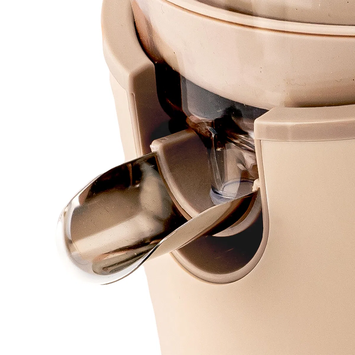 Tognana Iridea, Spremiagrumi elettrico smontabile con sistema salvagoccia, plastica - acciaio inox, Champagne