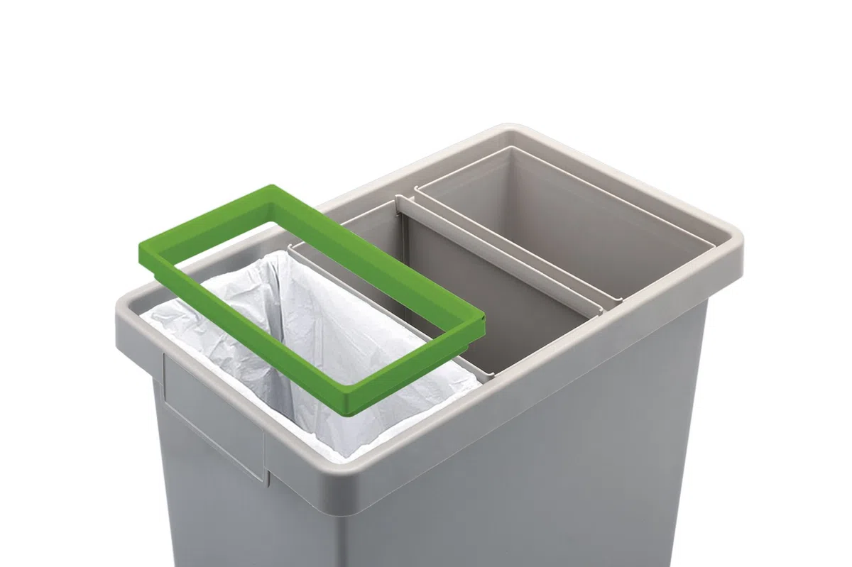 MATTIUSSI Ecologia S.p.A. POLYMAX - Mini Sistema modulare per la Raccolta differenziata per Interni - 40 lt totali