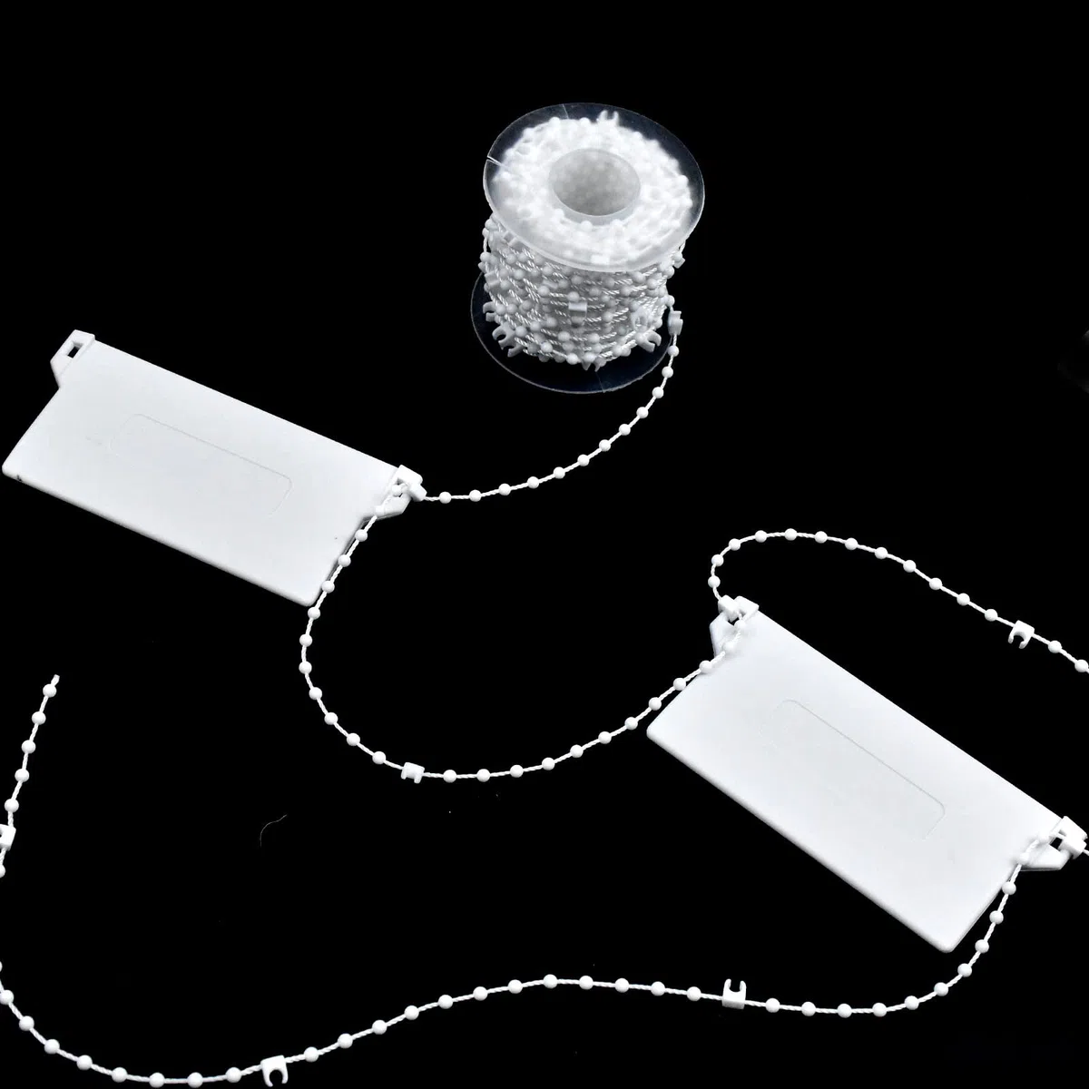 20 Pezzi Pesi di Tende Verticali & 10 m Catena per Tende Verticali, Stecche Doghe Dei Pesi Inferiori, Ricambio Lamelle per Accessori Tende Verticali Ufficio Casa Camera, Bianco (127 mm)