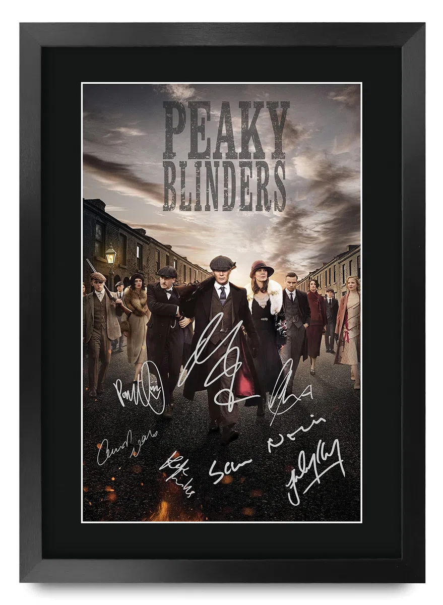 HWC Trading Peaky Blinders A3 Incorniciato Firmato Regalo Visualizzazione Delle Foto Print Immagine Autografo Stampato Per Tv Show Fan