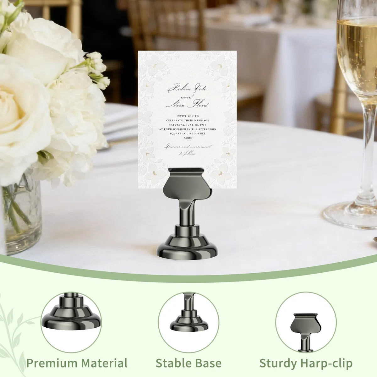 Urban Deco segnaposto da tavolo 38 cm set da 16 per ristoranti matrimoni banchetti