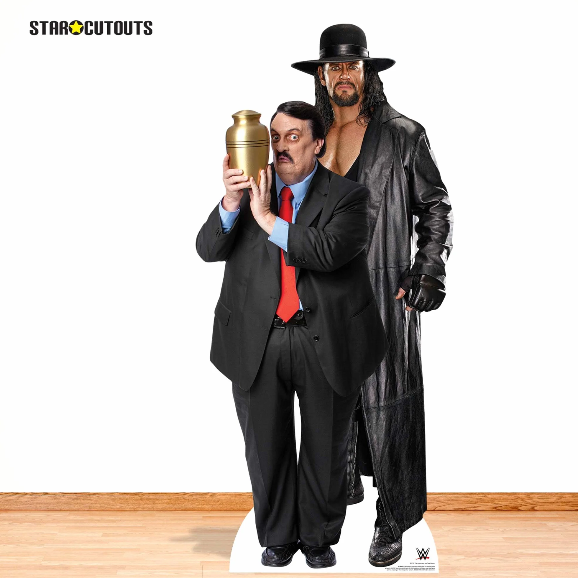 SC4161 Sagoma in cartone a grandezza naturale The Undertaker e Paul Bearer WWE con mini