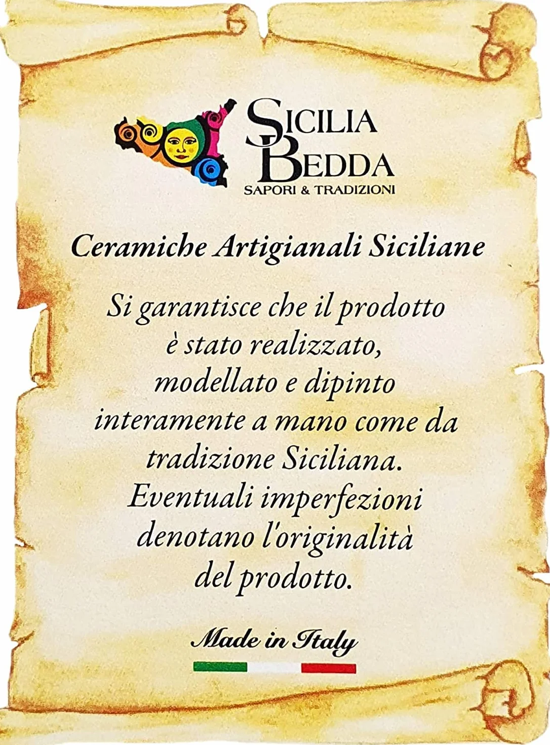 sicilia bedda - PESCI IN CERAMICA DI CALTAGIRONE da Parete - Prodotti Artigianali realizzati e Dipinti a Mano (Cavalluccio Marino, 25x12)