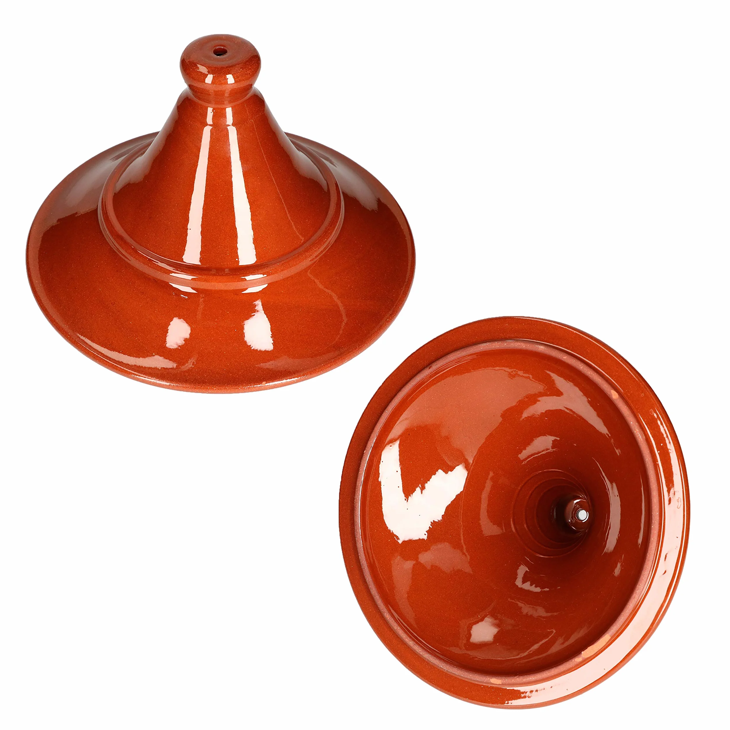 MamboCat, Casseruola, Tajine, 2 litri, pezzo unico lavorato a mano, smaltato