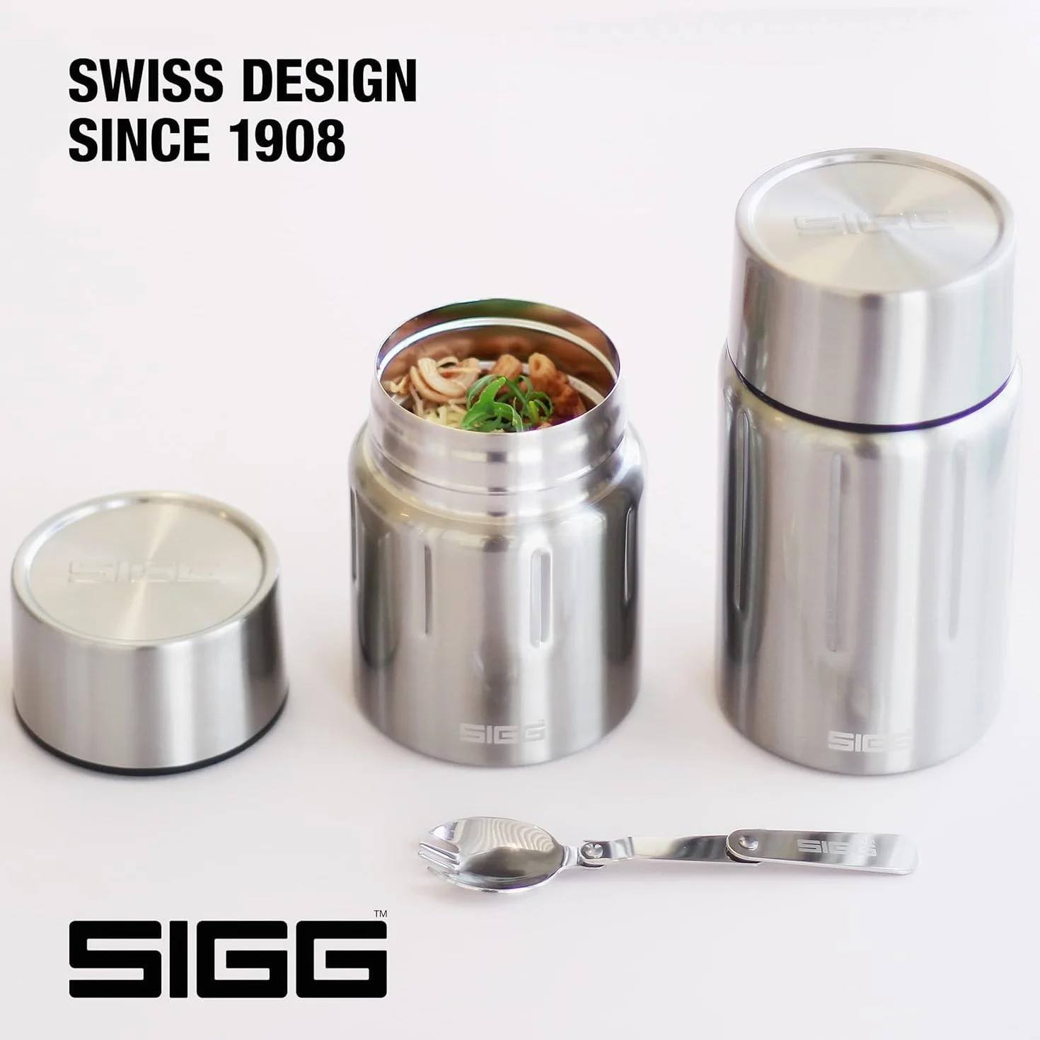 Sigg Gemstone Food Jar (0.5 L / 0.75 L), Portavivande Termico, Scuola ed Escursioni, Pratico Contenitore Termico in Resistente Acciaio 18/8