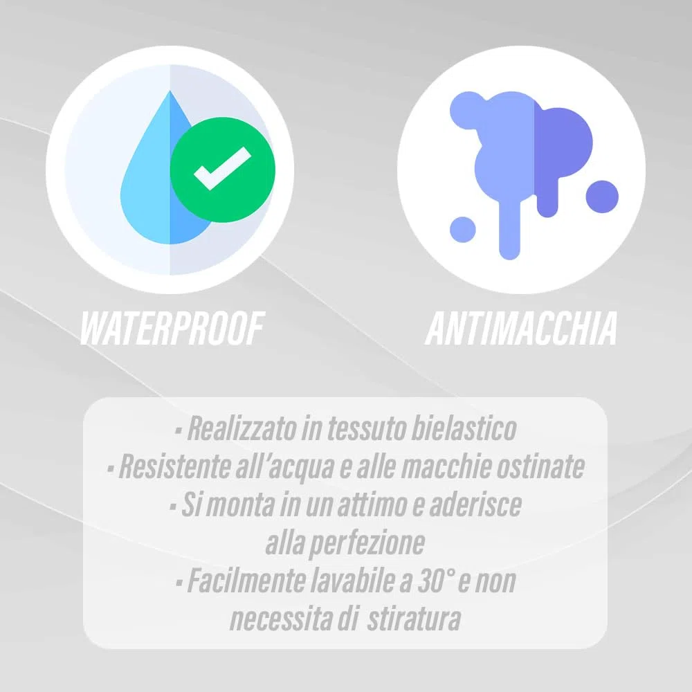 Coprisedie Con Schienale Antimacchia per Sedie Sala da Pranzo, Copri Sedie Elasticizzato Tinta Unita Federa Proteggi Seduta Resistenti - Coprisedia Lavabili Estraibili Antipolvere - Bianco, 6 Pezzi