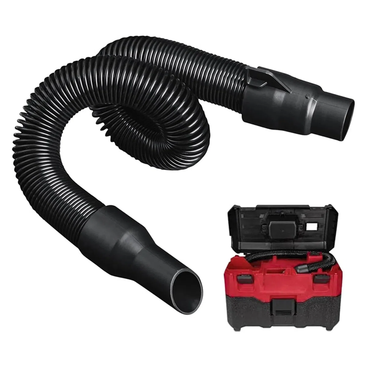 14-37-0105 Tubo for Vuoto. Compatibile con Milwaukee M18. Aspirapolvere 0970-20 0880-20 0780-20, Adatto for Gruppo Tubo Aspiratore Umido/Secco 18 V/28 V