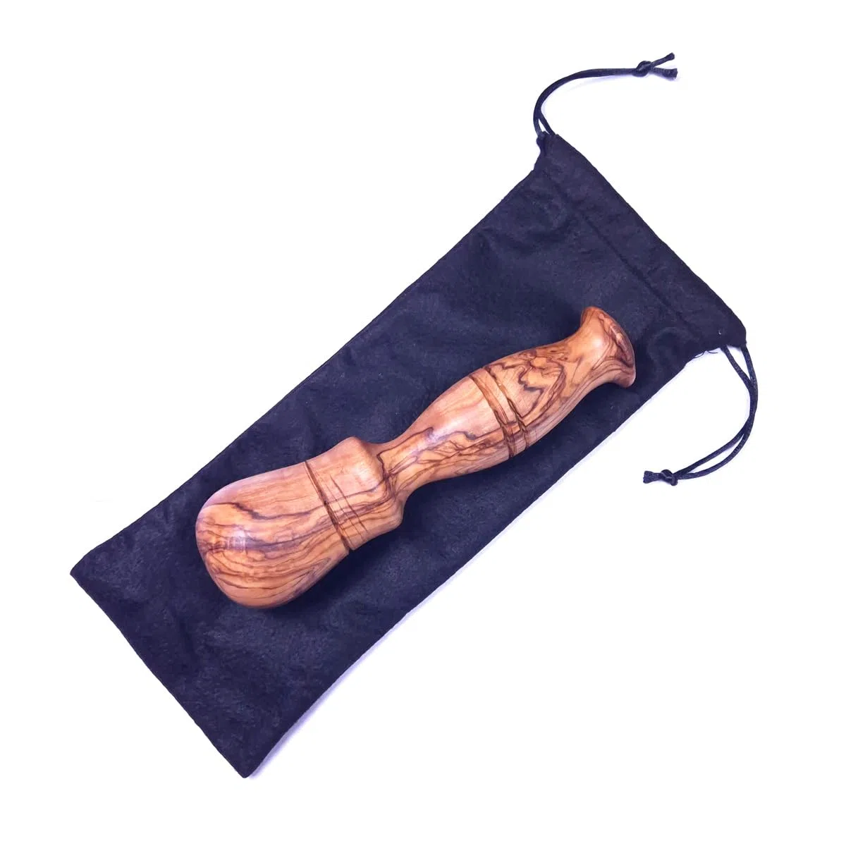 Pestello Artigianale in Legno di Ulivo – Lavorazione Artigianale – Naturalmente Antibatterico - Eleganza Naturale 6x6x19 cm