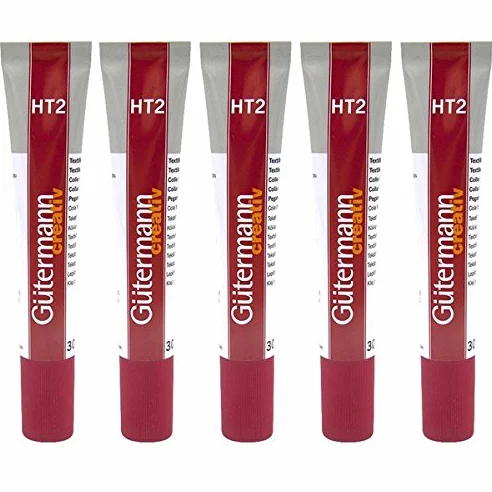 GÜTERMANN - 5 tubetti di colla per tessuti HT2, 30 g