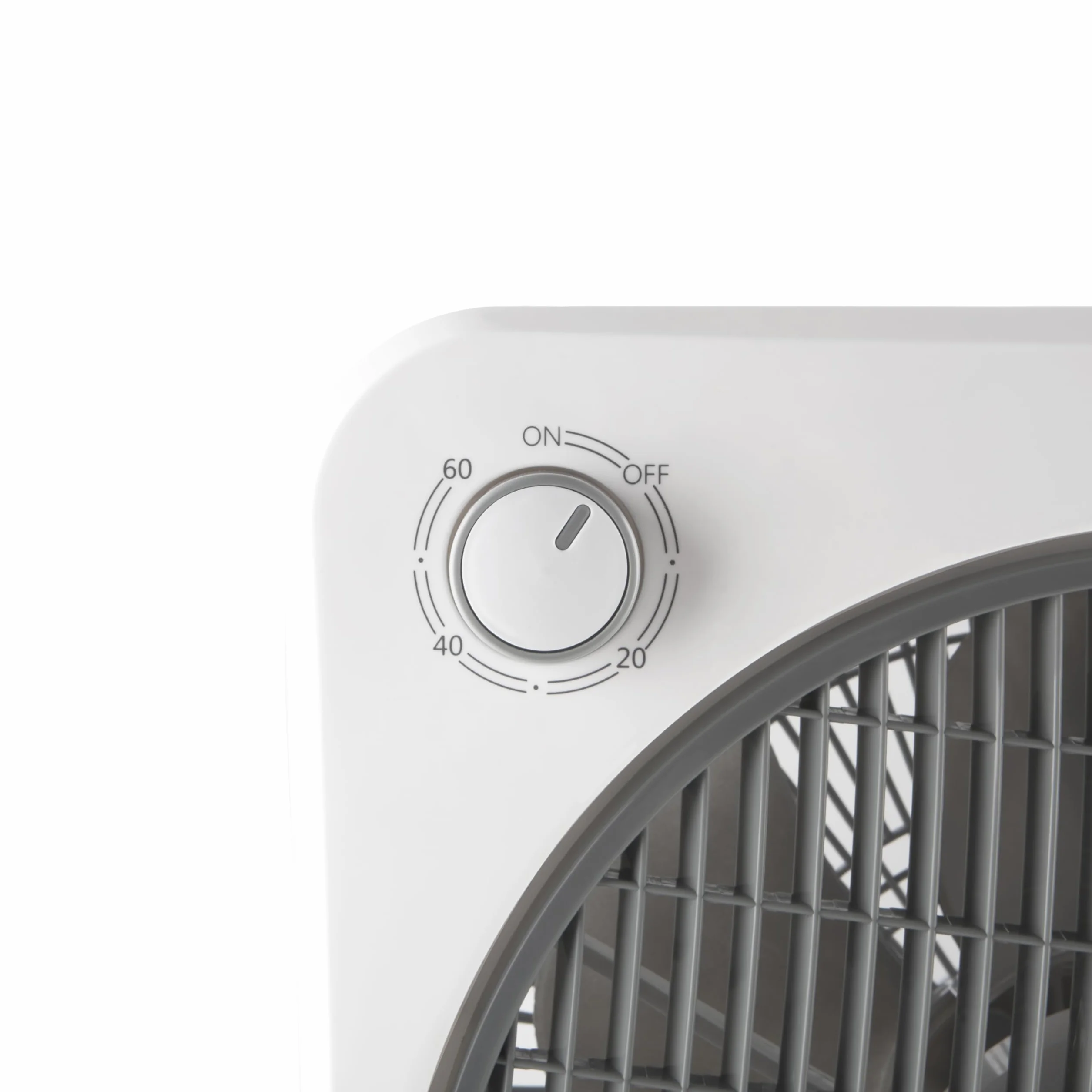 Orbegozo BF 0138 - Ventilatore da pavimento a 6 pale, griglia di protezione girevole bidirezionale, 3 velocità di ventilazione, diffusore girevole, timer 60 minuti, potenza 40 W