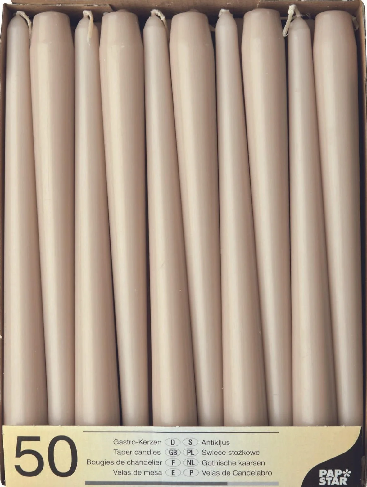 PAPSTAR 50 candele da 2,2 cm di diametro, 25 cm di polvere