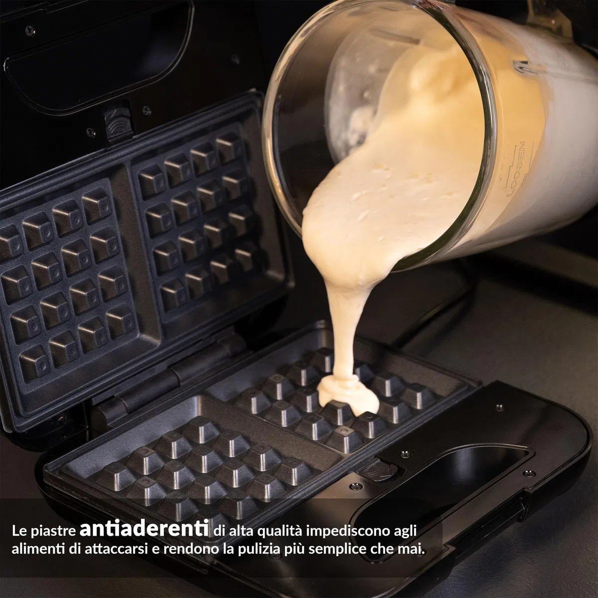 LEHMANN Sandwichmaker 3 in 1, Piastra Elettrica Multifunzione con Piastre Intercambiabili – Sandwich Maker con Piastra per Toast e Panini e Waffle, Preparazione Veloce, Antiaderenti