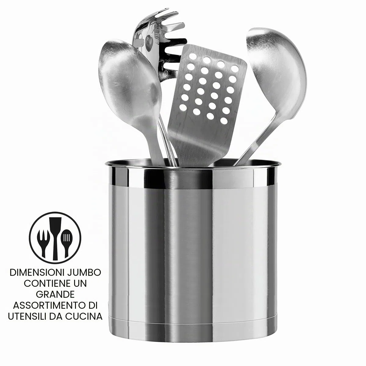 Oggi Crock, Acciaio Inox, 17,8 cm, Jumbo
