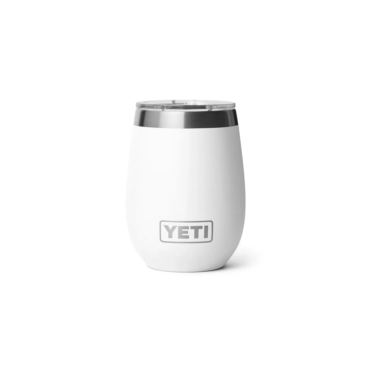 YETI Rambler Wine Tumbler con rivestimento in ceramica DuraSip, bianco, 10 oz (295 ml)