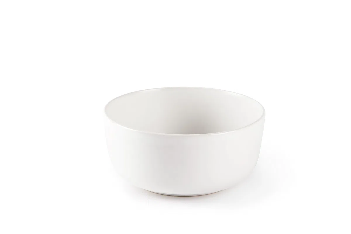 Excelsa Nordic Set 6 Coppette, Ceramica, Bianco, Capacità 625 Ml., Effetto Matt