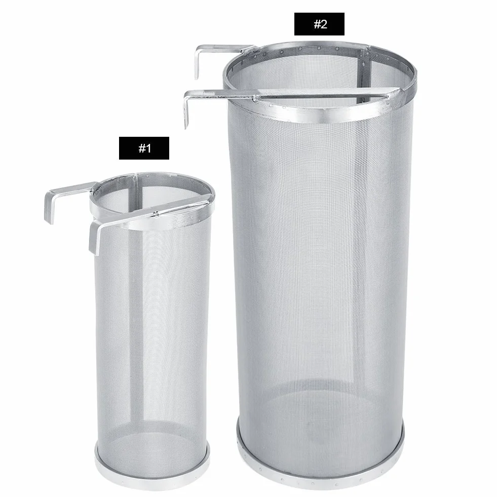 Garosa Hop Spider 300 Micron Beer Mesh Filtro per Luppolo Filtro per Birra Domestica Bollitore per Birra Filtro a tramoggia a Secco Spider per Birra Domestica(10 * 25.5cm) Brewing Equipment