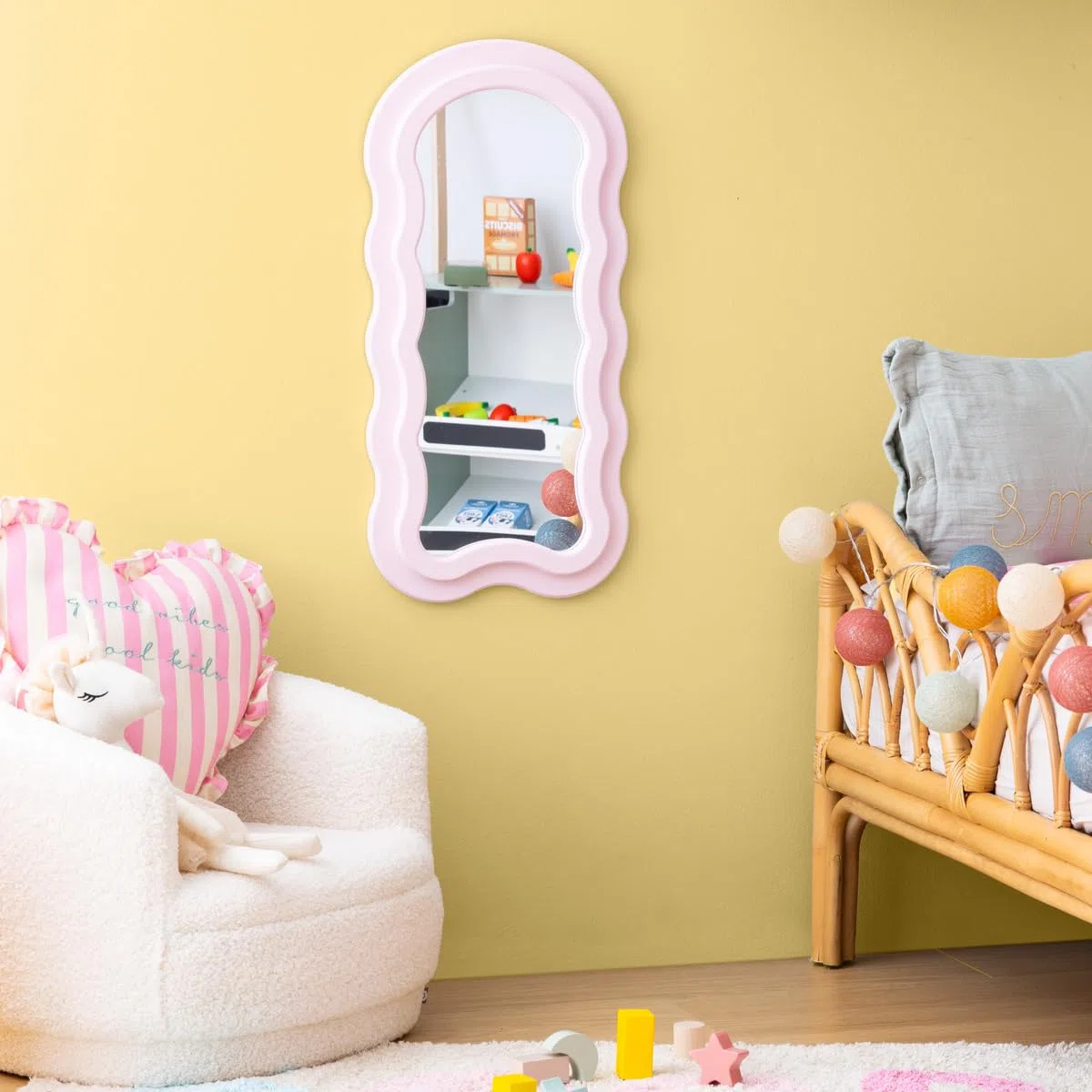 ATMOSPHERA CREATEUR D'INTERIEUR - Specchio a Onde Rosa ayna 60x30cm