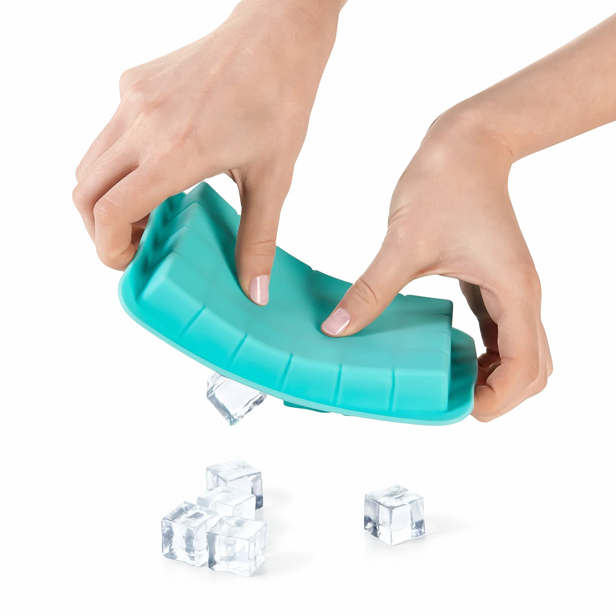 OXO Good Grips Vaschetta per ghiaccio da freezer con coperchio in silicone - Piccola