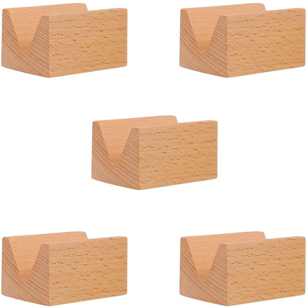 5 Pezzi Porta Sushi in Legno per Tacos, Porta Rotolo di Sushi, Porta Sushi in Legno Temaki, Espositore per Tacos per Servire Cibo Ristorante