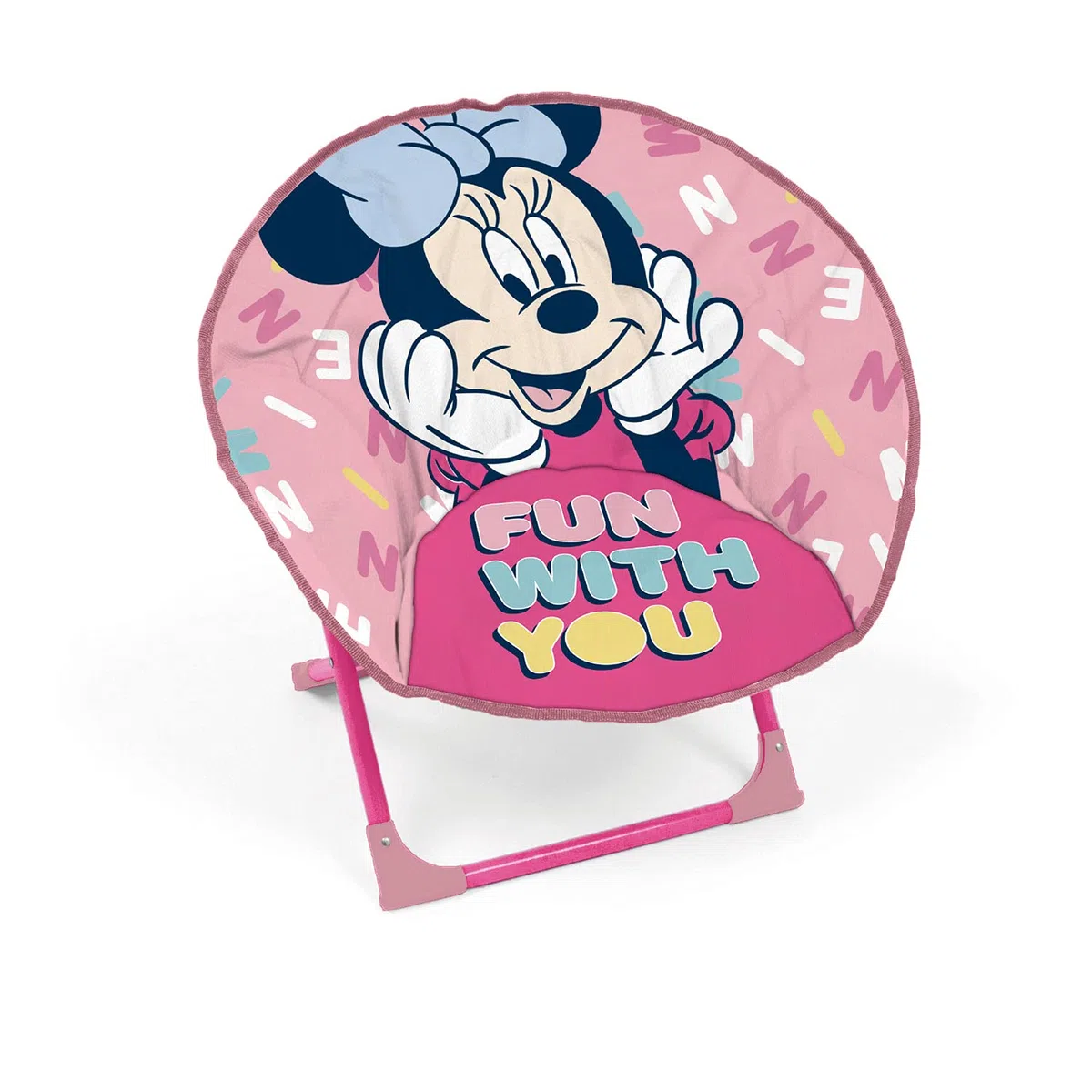 ARDITEX WD14419 Sedia con forma di luna da 50 x 50 x 50 cm di Disney-Minnie