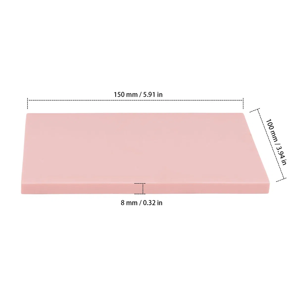 12 Blocchi da Intaglio in Gomma Rosa TPR, 15 x 10 x 0,8 cm, per Linoleografia, Timbri Fai da Te e Stampa a Rilievo, Artigianato Creativo