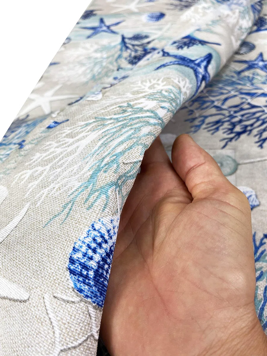 Tex family Telo ARREDO copritutto Gran Foulard COPRILETTO copridivano Tessuto LONETA (Coralli Blu, 2 Piazze)